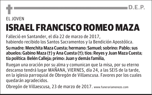 Israel Francisco Romeo Maza