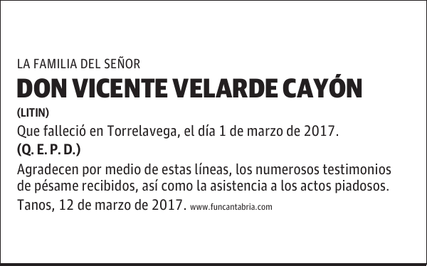 Don Vicente Velarde Cayón