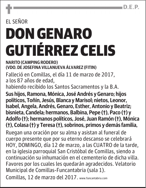 Don Genaro Gutiérrez Celis