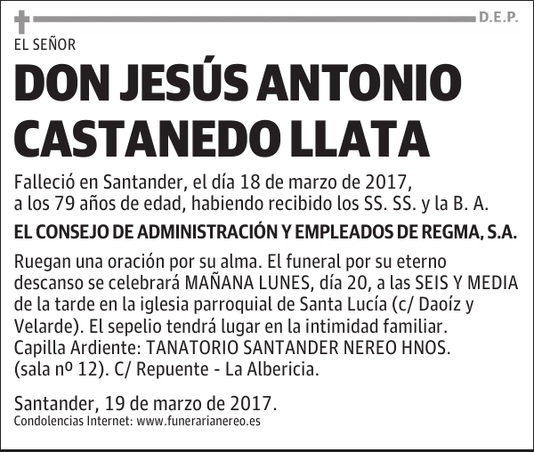 DON JESÚS ANTONIO CASTANELO LLATA