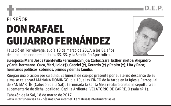 DON RAFAEL GUIJARRO FERNÁNDEZ