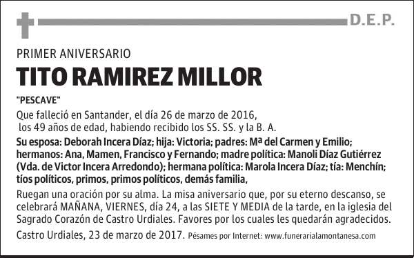 TITO RAMIREZ MILLOR