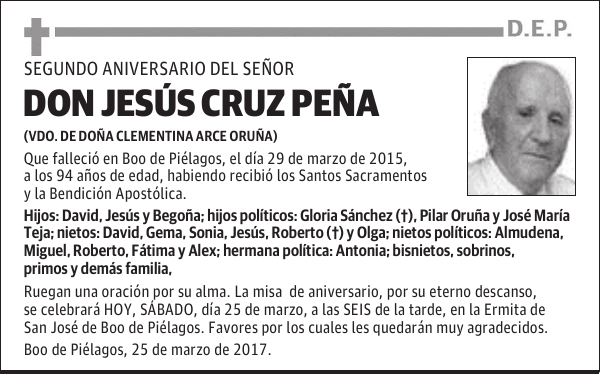 DON JESÚS CRUZ PEÑA