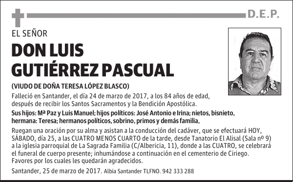 DON LUIS GUTIÉRREZ PASCUAL