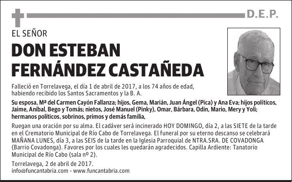 DON ESTEBAN FERNÁNDEZ CASTAÑEDA