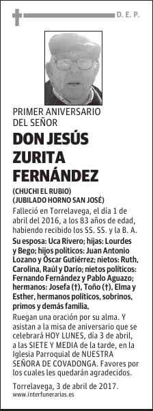 DON JESÚS ZURITA FERNÁNDEZ