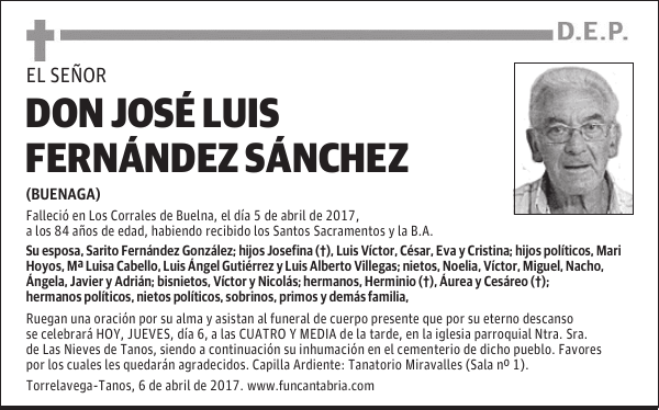 Don José Luis Fernández Sánchez