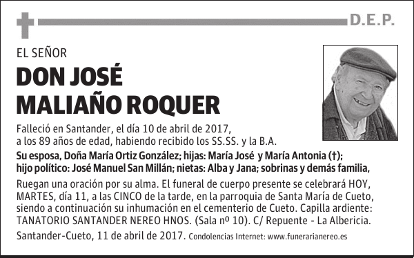DON JOSE MALIAÑO ROQUER