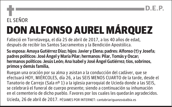 DON ALFONSO AUREL MÁRQUEZ