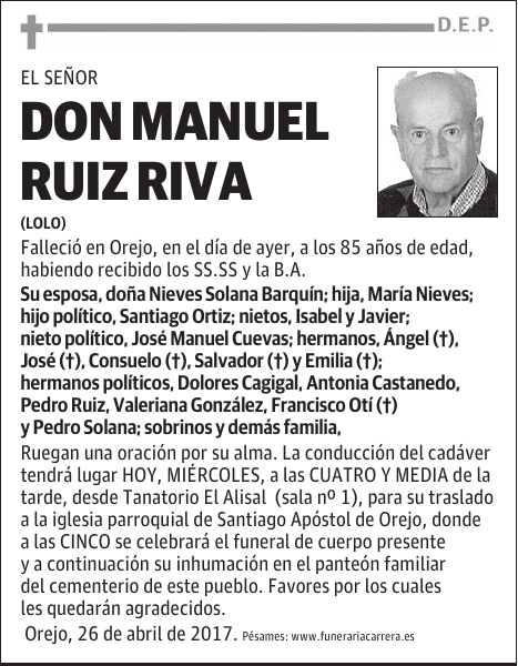 DON MANUEL RUIZ RIVA