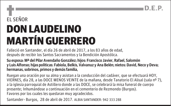 DON LAUDELINO MARTIN GUERRERO