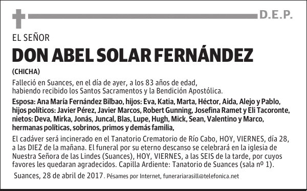 Don Abel Solar Fernández