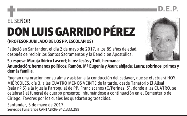 DON LUIS GARRIDO PÉREZ