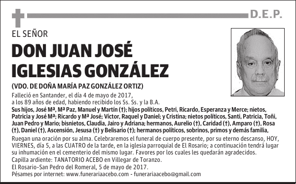 D. Juan José Iglesias González