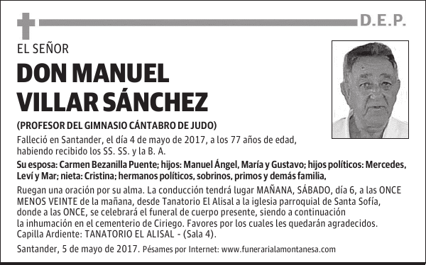 DON MANUEL VILLAR SÁNCHEZ