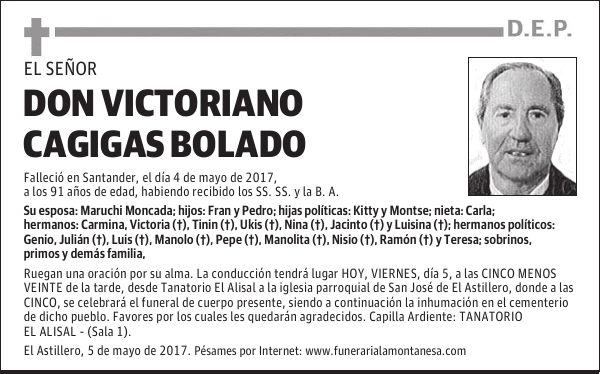 DON VICTORIANO CAGIGAS BOLADO