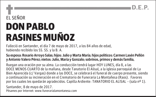 DON PABLO RASINES MUÑOZ