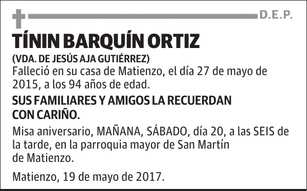TÍNIN BARQUÍN ORTIZ