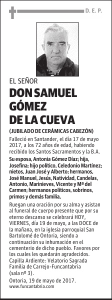 Don Samuel Gómez de la Cueva