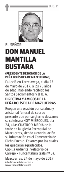 DON MANUEL MANTILLA BUSTARA