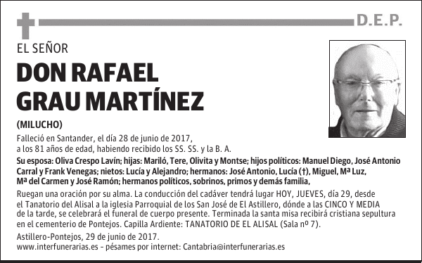D. RAFAEL GRAU MARTÍNEZ