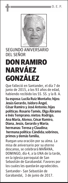 DON RAMIRO NARVÁEZ GONZÁLEZ