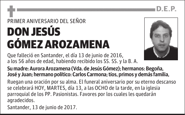 JESUS GOMEZ AROZAMENA