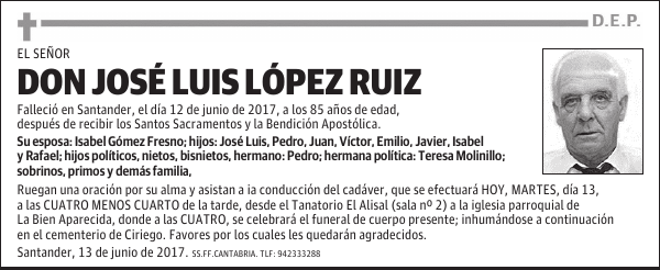 DON JOSÉ LUIS LÓPEZ RUIZ