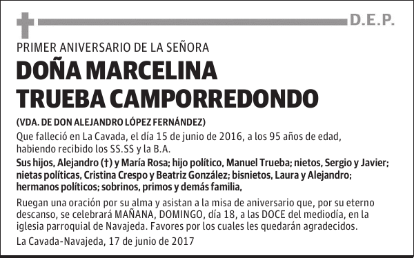 Marcelina Trueba Camporredondo