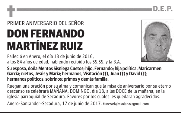 DON FERNANDO MARTÍNEZ RUIZ