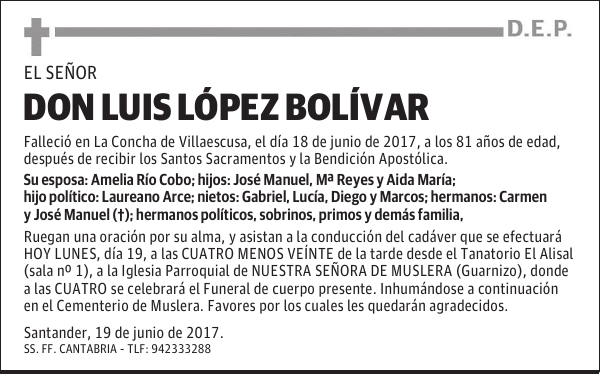 DON LUIS LÓPEZ BOLÍVAR