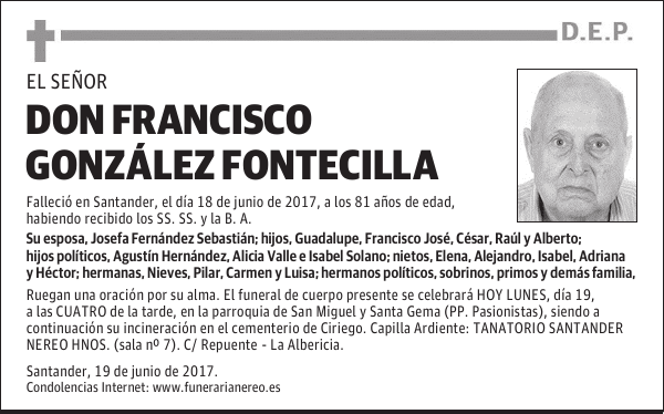 DON FRANCISCO GONZÁLEZ FONTECILLA