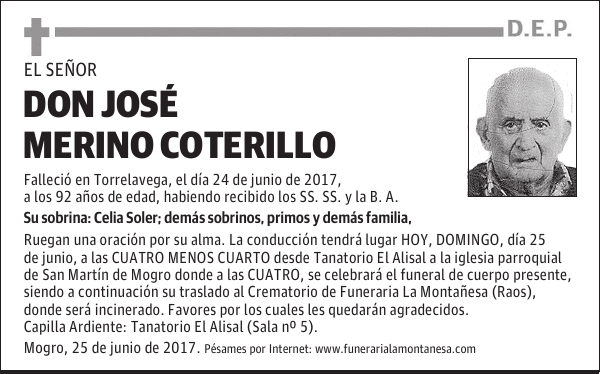 DON JOSÉ MERINO COTERILLO