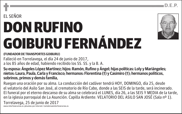 D. RUFINO GOIBURU FERNÁNDEZ