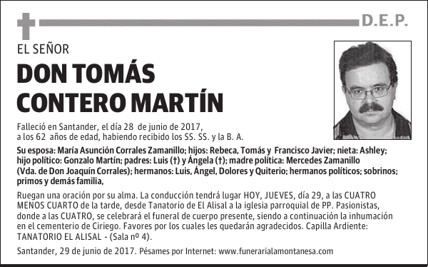 DON TOMÁS CONTERO MARTÍN