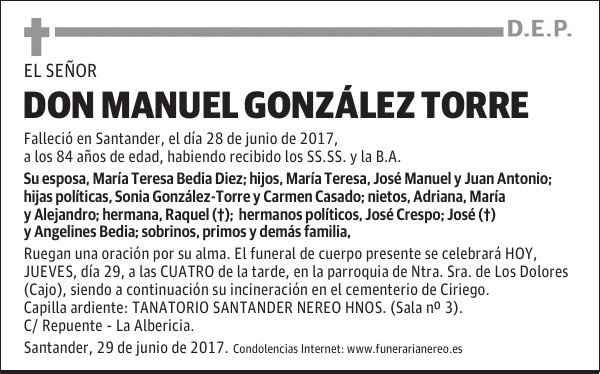 DON MANUEL GONZALEZ TORRE