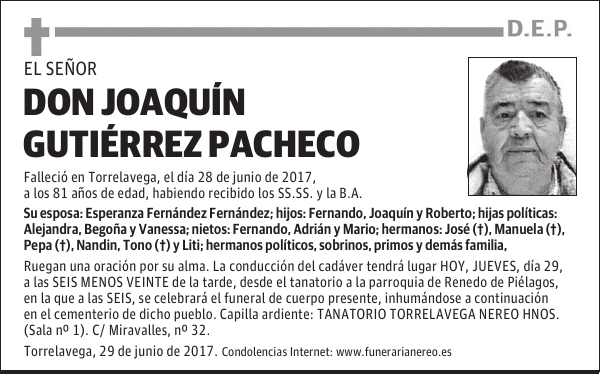 DON JOAQUIN GUTIERREZ PACHECO