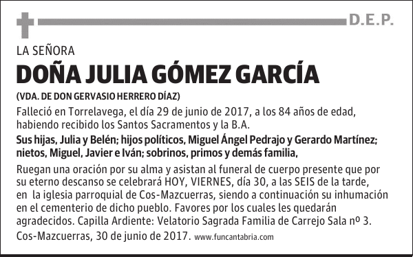 Doña Julia Gómez García