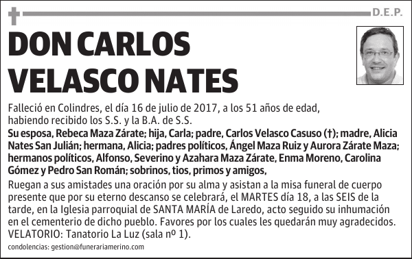 DON CARLOS VELASCO NATES