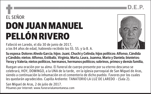 DON JUAN MANUEL PELLÓN RIVERO