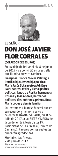 DON JOSÉ JAVIER FLOR CORRALES