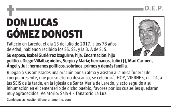 DON LUCAS GÓMEZ DONOSTI