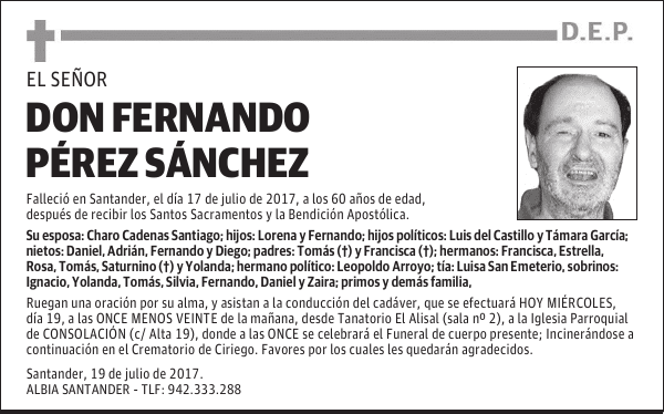 DON FERNANDO PÉREZ SÁNCHEZ