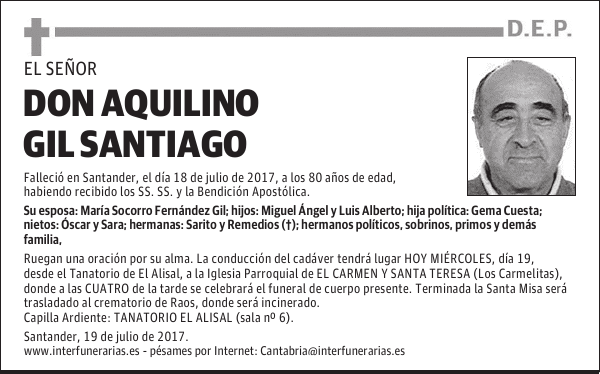 DON AQUILINO GIL SANTIAGO