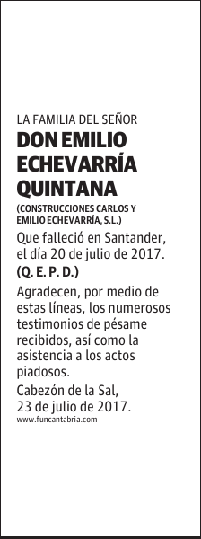 DON EMILIO ECHEVARRÍA QUINTANA