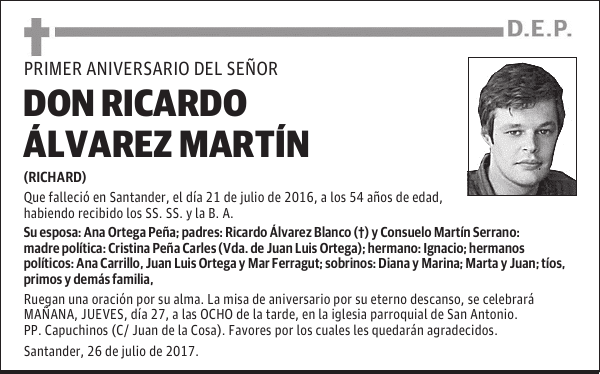 DON RICARDO ÁLVAREZ MARTÍN