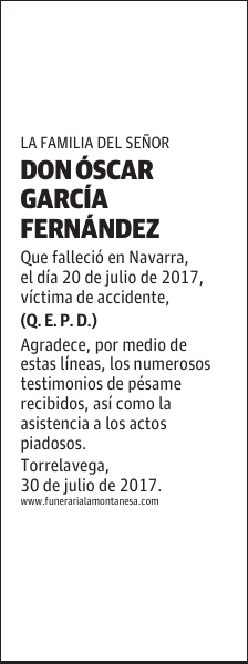 DON ÓSCAR GARCÍA FERNANDEZ