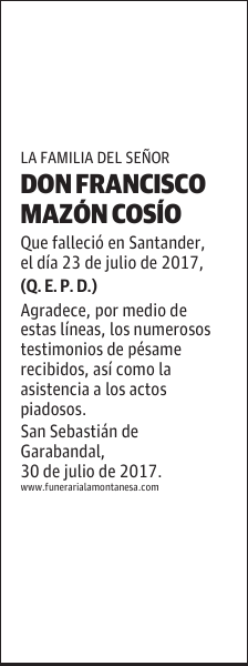DON FRANCISCO MAZÓN COSÍO