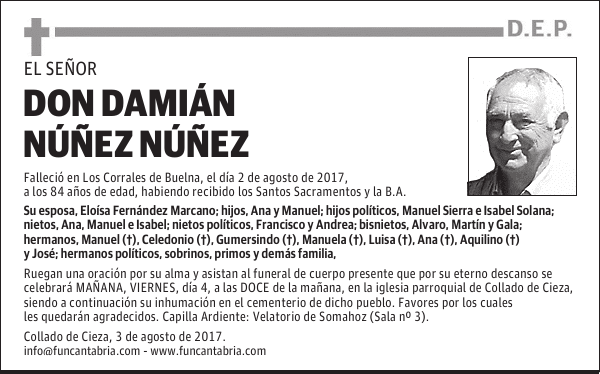 Don Damián Núñez Núñez