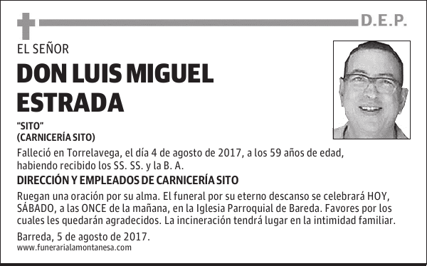 DON LUIS MIGUEL ESTRADA